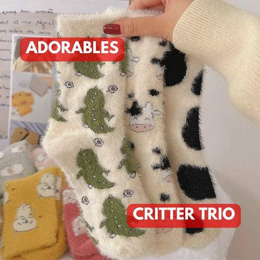 Critter Trio®  Set x3 PARES de Medias de Animalitos