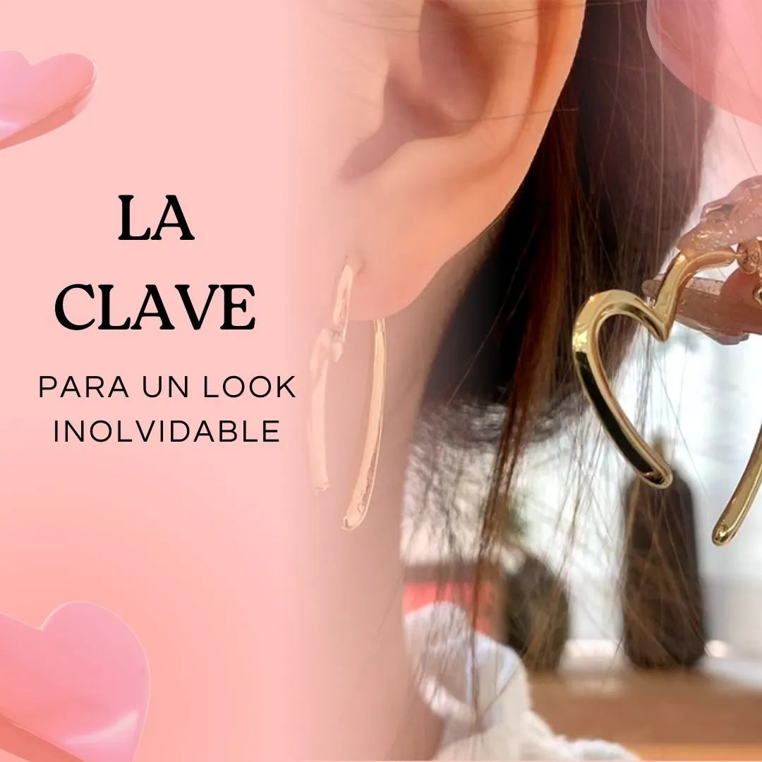 Heart ® Par Pendientes de Lujo