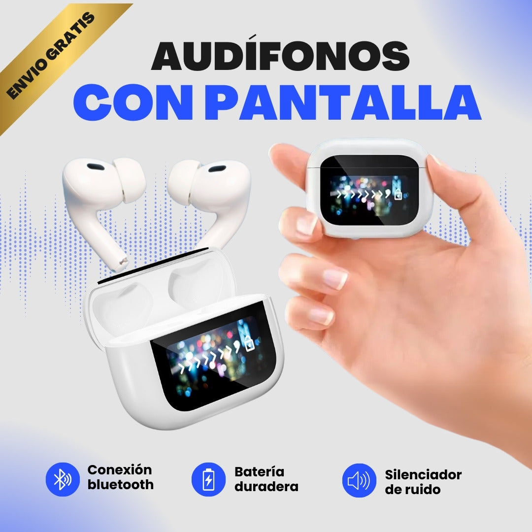 Audifonos Bluetooth con pantalla