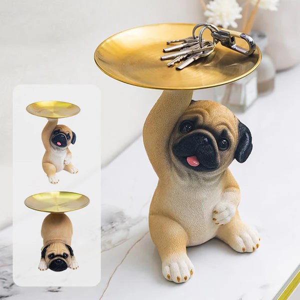 DecoPug™ Escultura guarda llaves