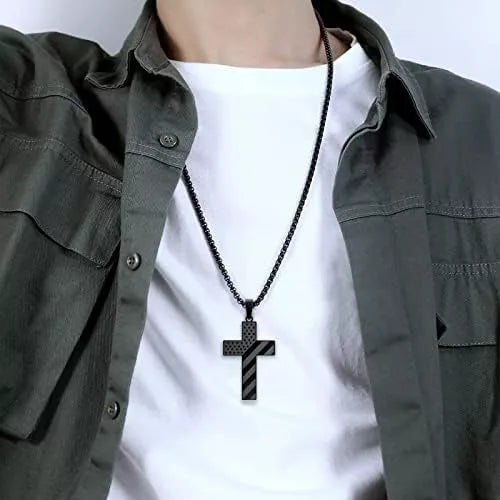 DarkFaith™ Collar Cruz Negra