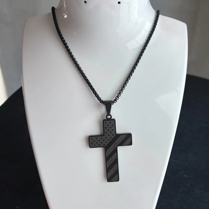 DarkFaith™ Collar Cruz Negra