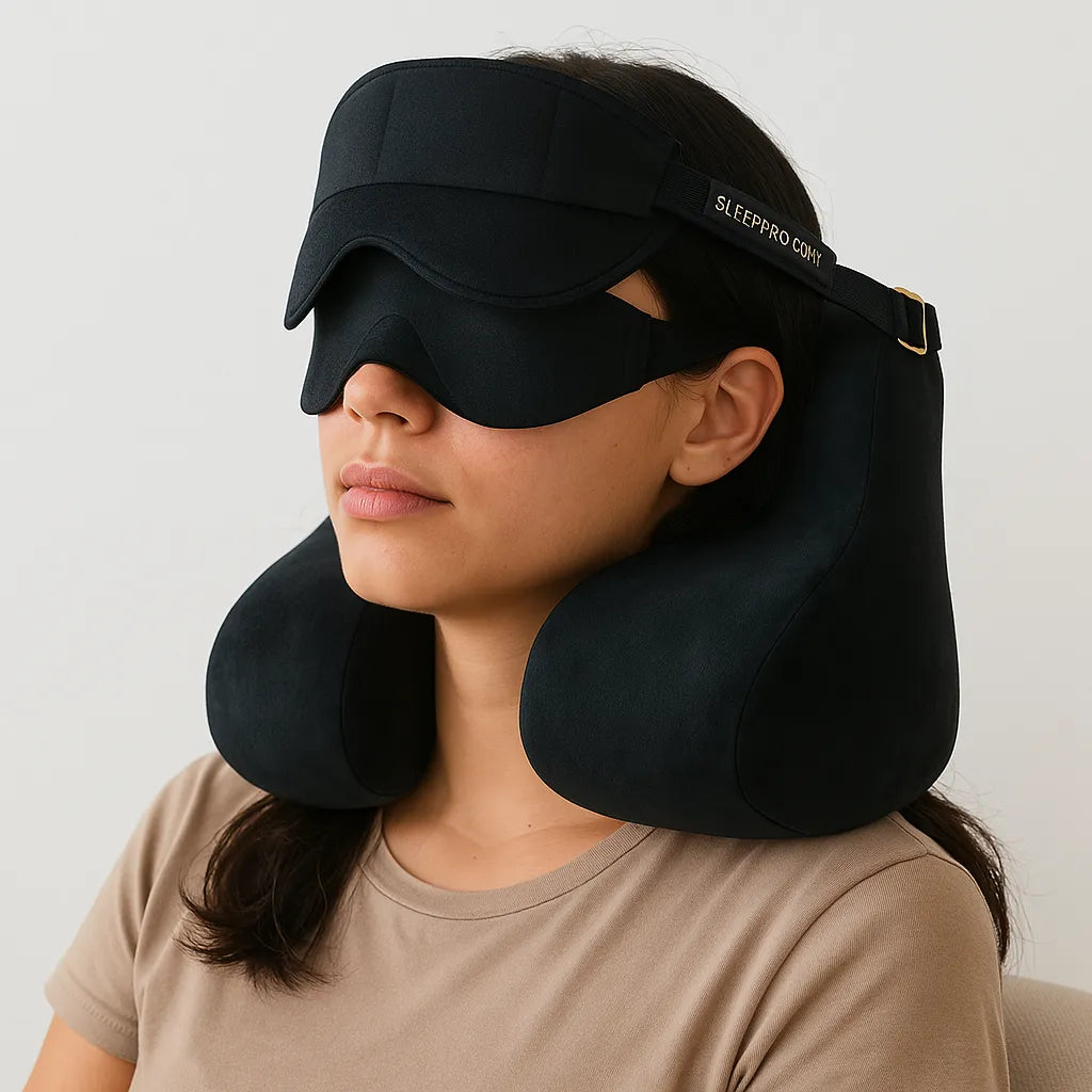 TravelRest Pro® Almohada de viaje con soporte cervical