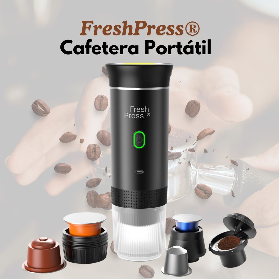 FreshPress® Cafetera Portátil Recargable