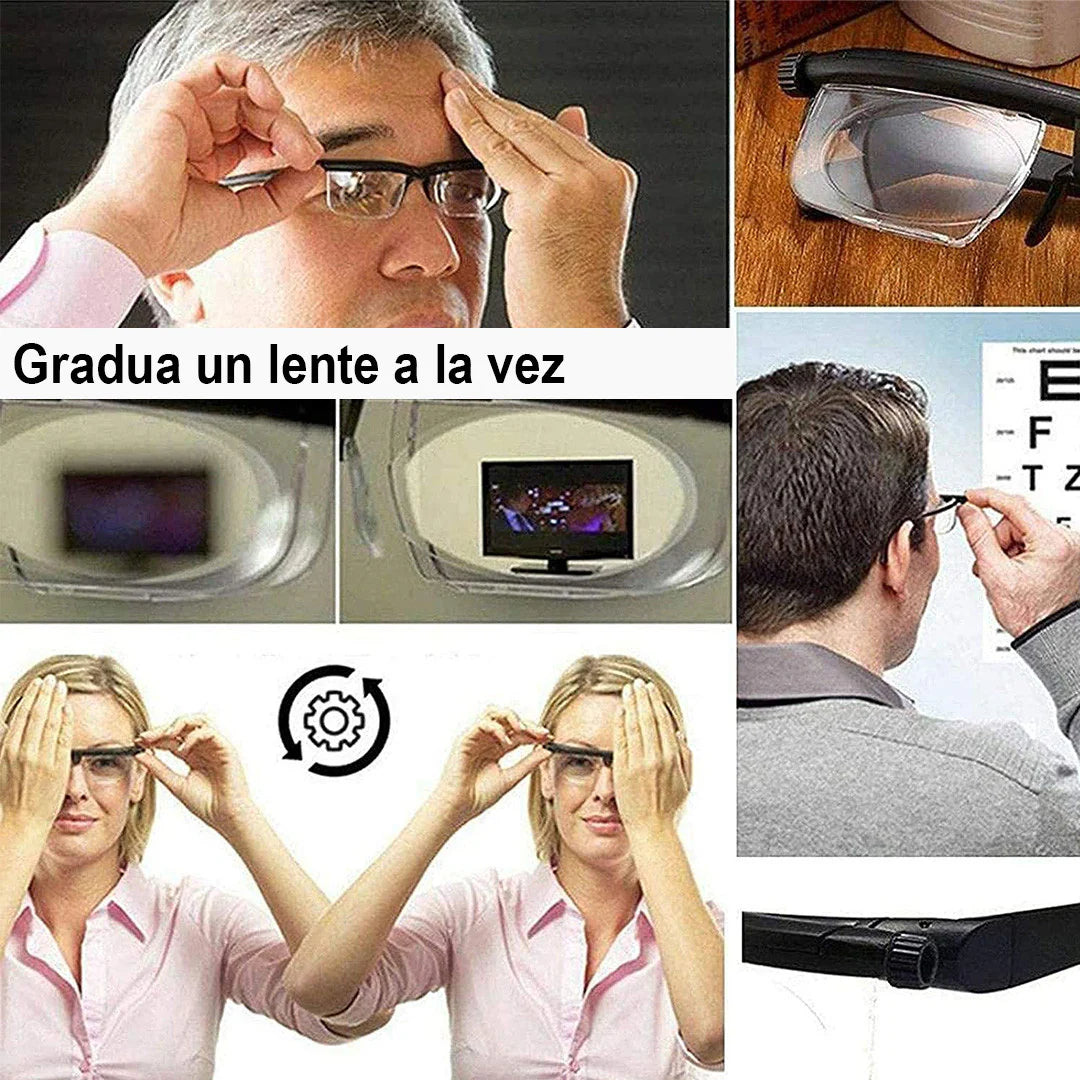 Gafas con enfoque ajustable