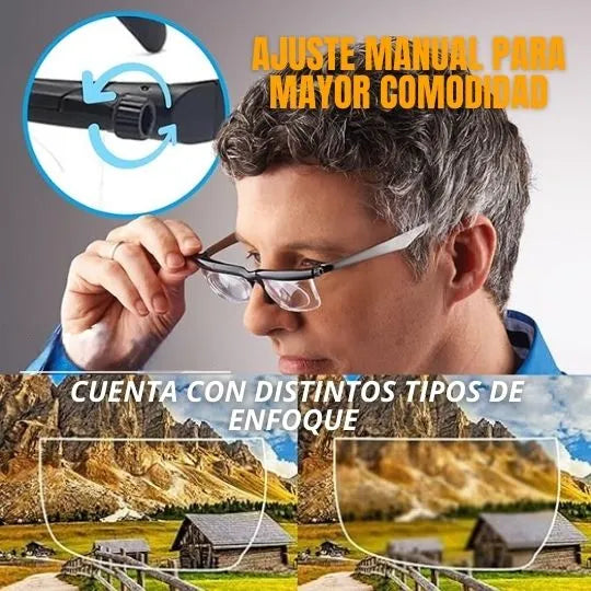 Gafas con enfoque ajustable