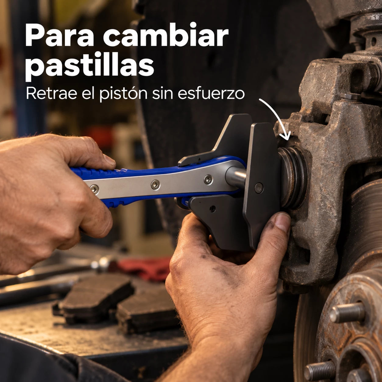 🚗BrakePress Pro™ Prensa para Pistones de Freno 360°🛑