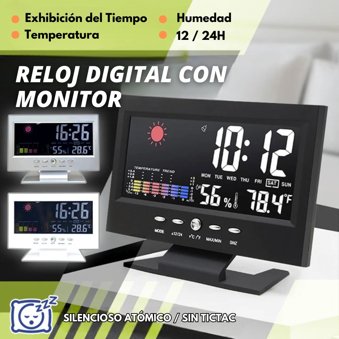 Reloj Digital con Monitor