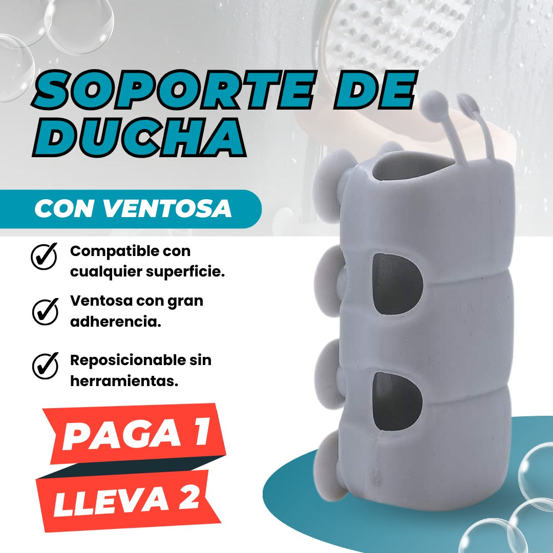 Soporte de Ducha con Ventosa PAGA 1 LLEVA 2