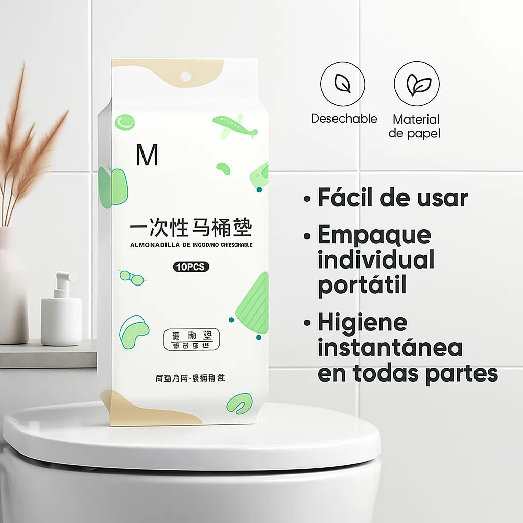 SeatClean™ Protector Desechable para Inodoro (2 paquetes)