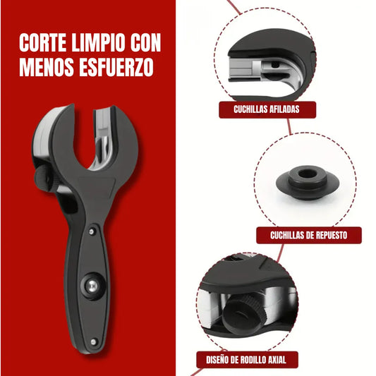 MaxCut Tube™ Cortador de tubos de 3 piezas con trinquete