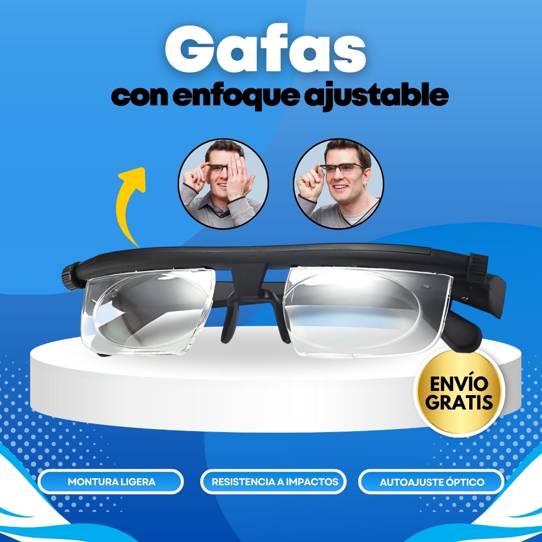 Gafas con enfoque ajustable