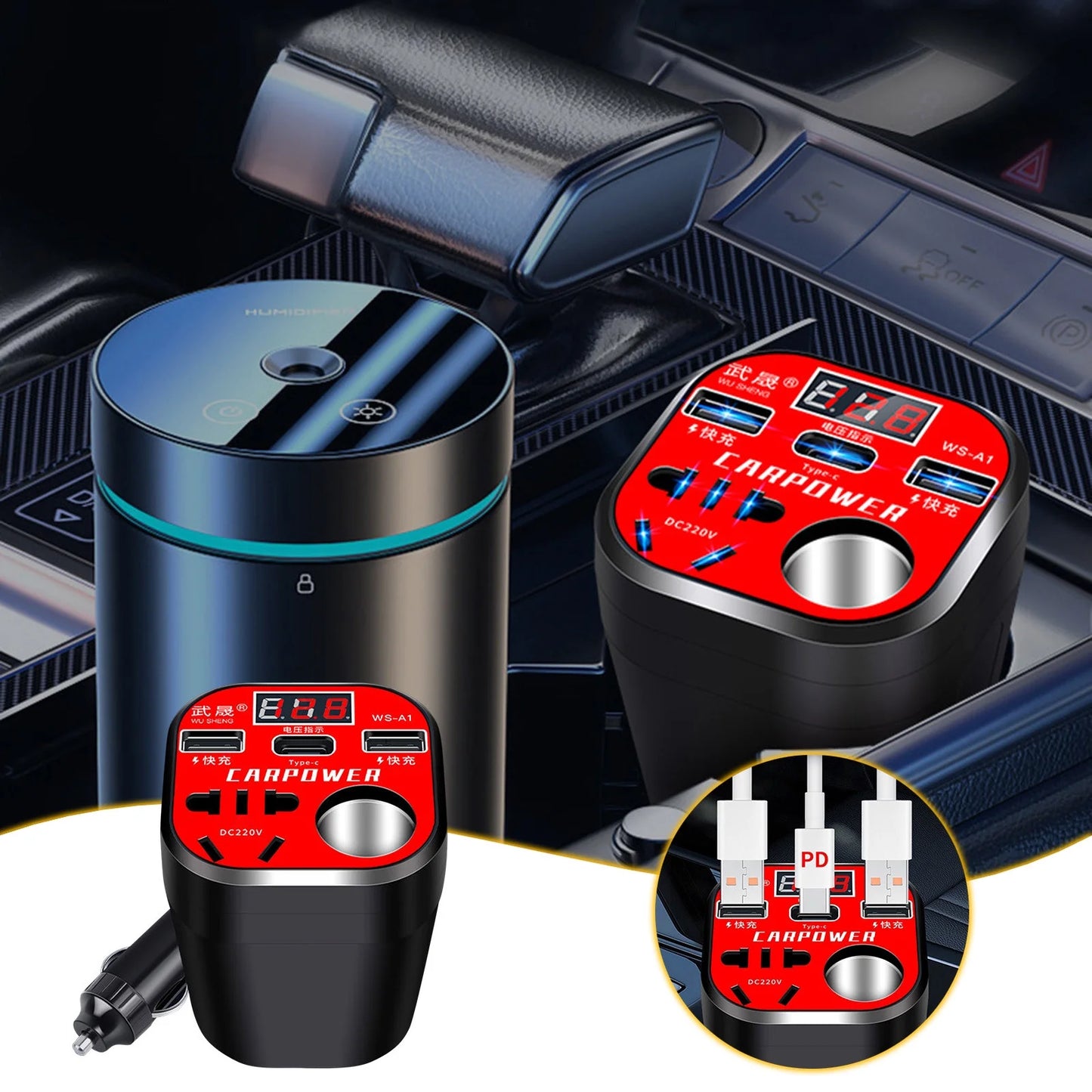 AutoVolt Max™ Inversor de corriente para Autos