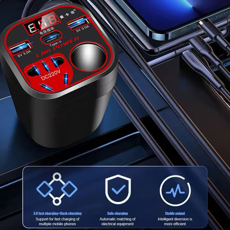 AutoVolt Max™ Inversor de corriente para Autos