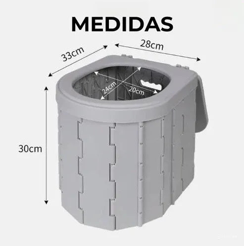 Inodoro plegable portátil