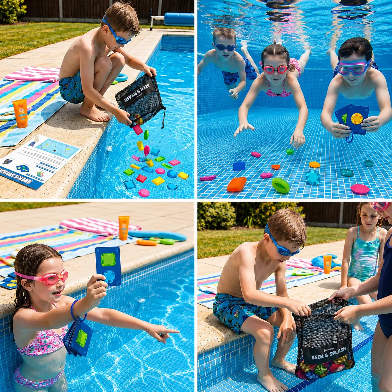 GemSplash™ Juego Submarino con Gemas de Colores 🏊‍♂️
