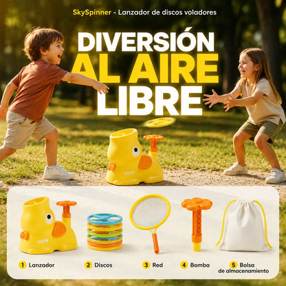 SkySpinner™ Lanzador de Discos Voladores🛸👨‍👩‍👧‍👦