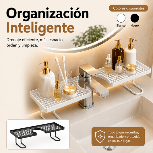 🚰 SinkSpace Pro™ Organizador para Lavamanos (60 cm) ✨🧼