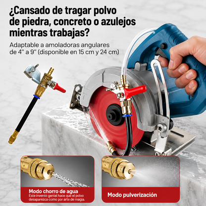 DustMist Pro™ Accesorio pulverizador de agua para amoladora