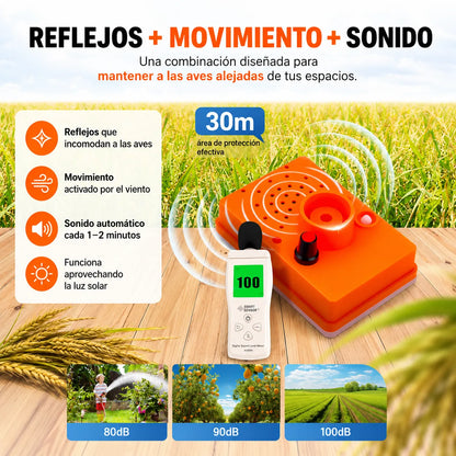 🕊️ BirdShield Pro™ Reflector Repelente de Aves☀️🌾