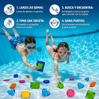 GemSplash™ Juego Submarino con Gemas de Colores 🏊‍♂️