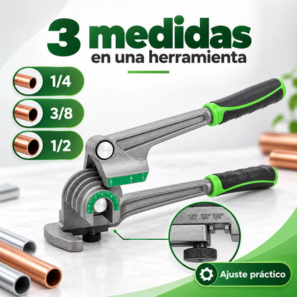 TubeBend Pro™ Doblador de Tubos Manual 3 en 1 🪚✨