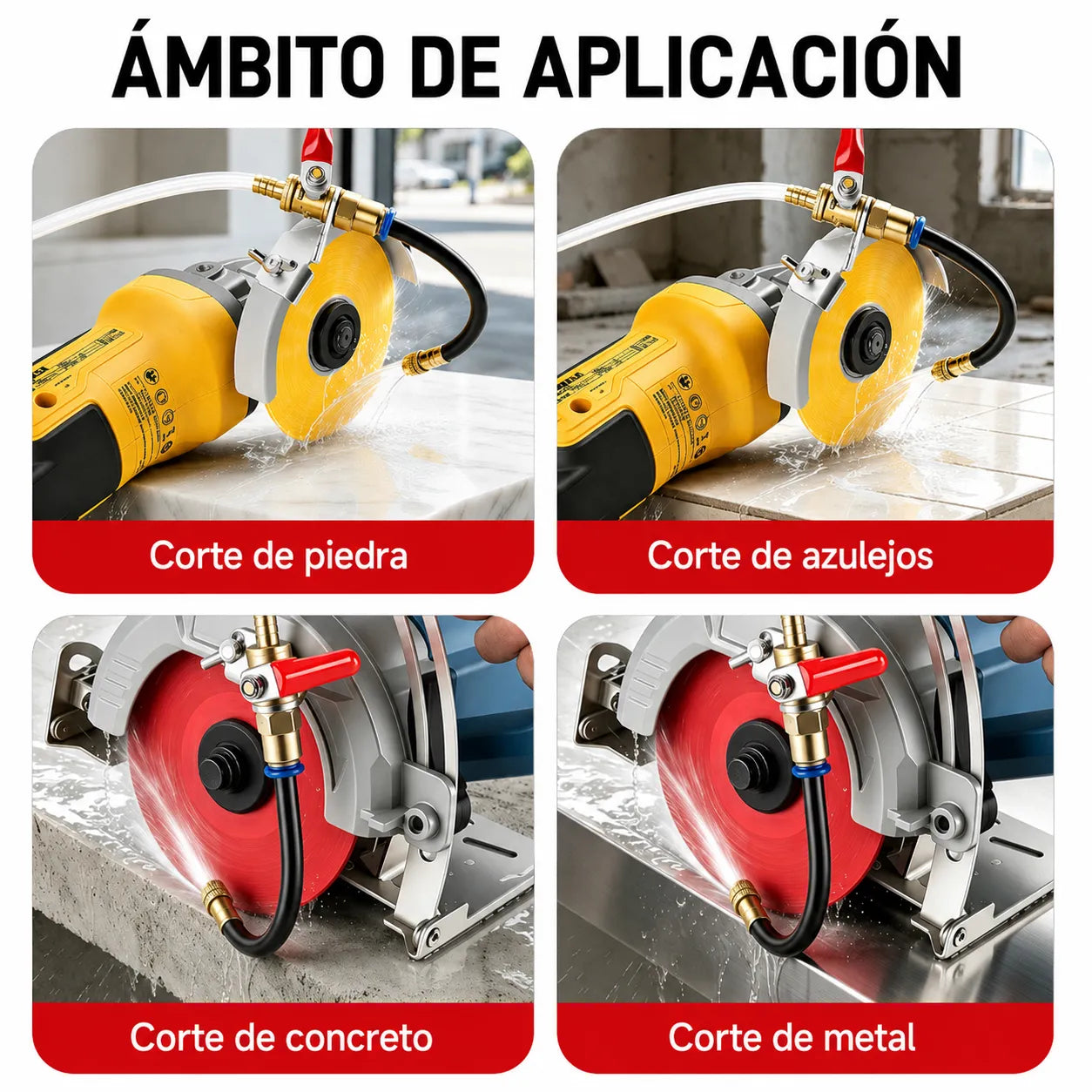 DustMist Pro™ Accesorio pulverizador de agua para amoladora
