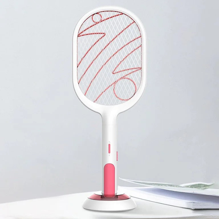 Raqueta Eléctrica Portátil: ¡Adiós, Mosquitos! 🦟🎾