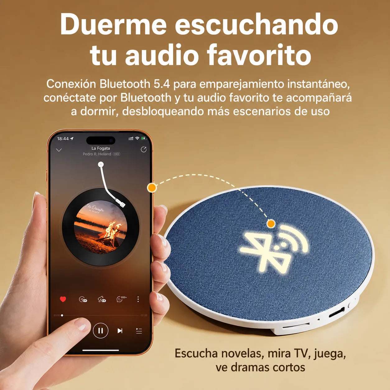SleepSonic™ Altavoz de Conducción Ósea con Ruido Blanco💤🛏️