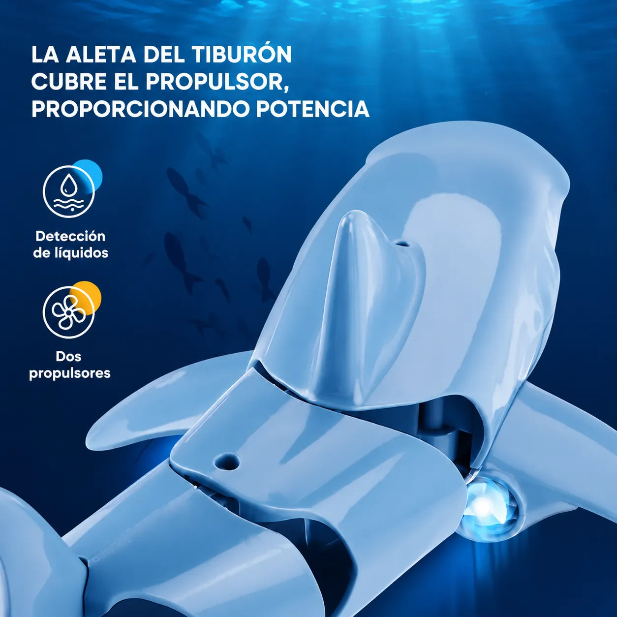 SeaBuddy™ Tiburón con Control Remoto y Nado Realista 🌊✨