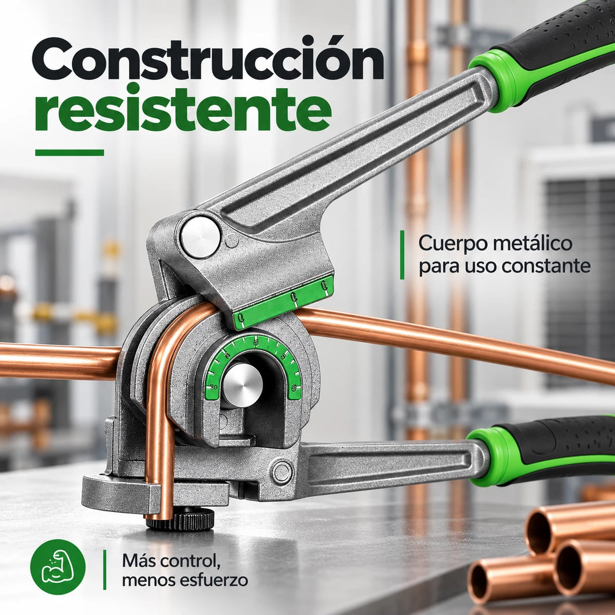 TubeBend Pro™ Doblador de Tubos Manual 3 en 1 🪚✨