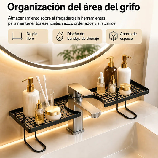🚰 SinkSpace Pro™ Organizador para Lavamanos (60 cm) ✨🧼