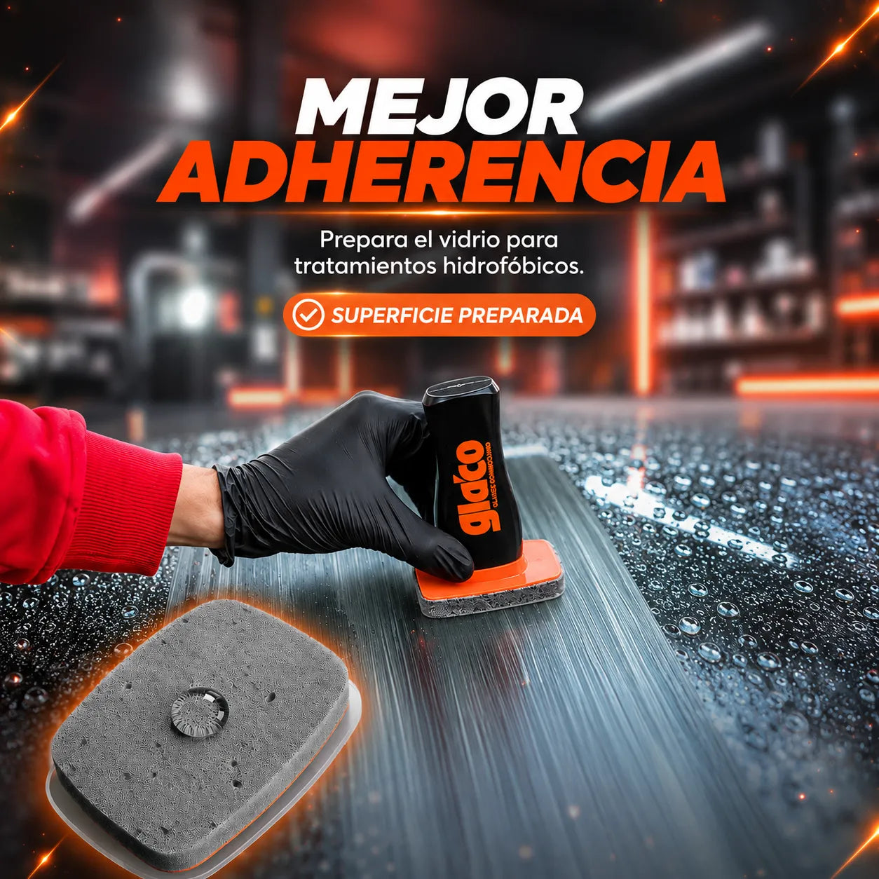 🧽Glaco Glass™ Limpiador de Parabrisas con Aplicador 🚗✨