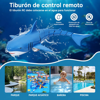 SeaBuddy™ Tiburón con Control Remoto y Nado Realista 🌊✨
