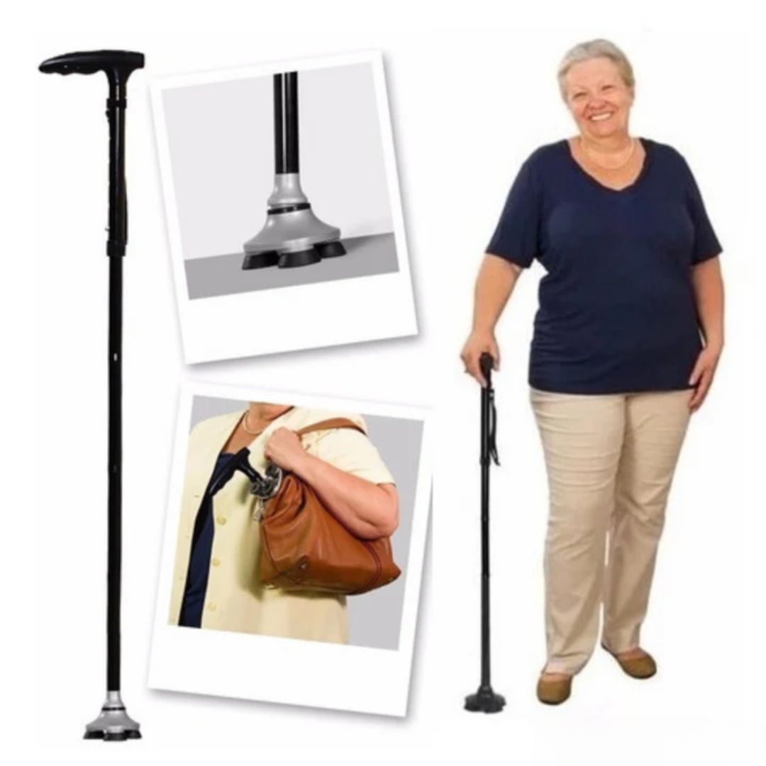 Trusty Cane® Bastón Plegable Con Luz Ortopédico