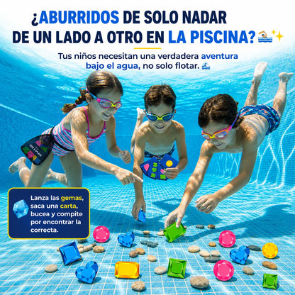 GemSplash™ Juego Submarino con Gemas de Colores 🏊‍♂️