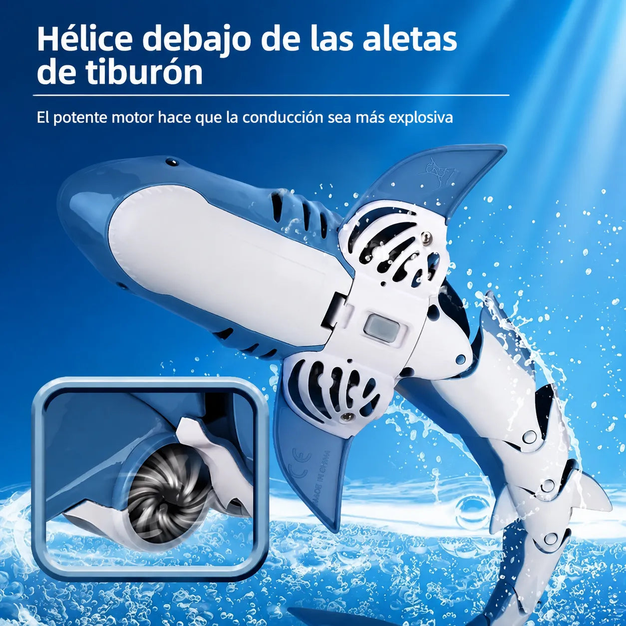 SeaBuddy™ Tiburón con Control Remoto y Nado Realista 🌊✨