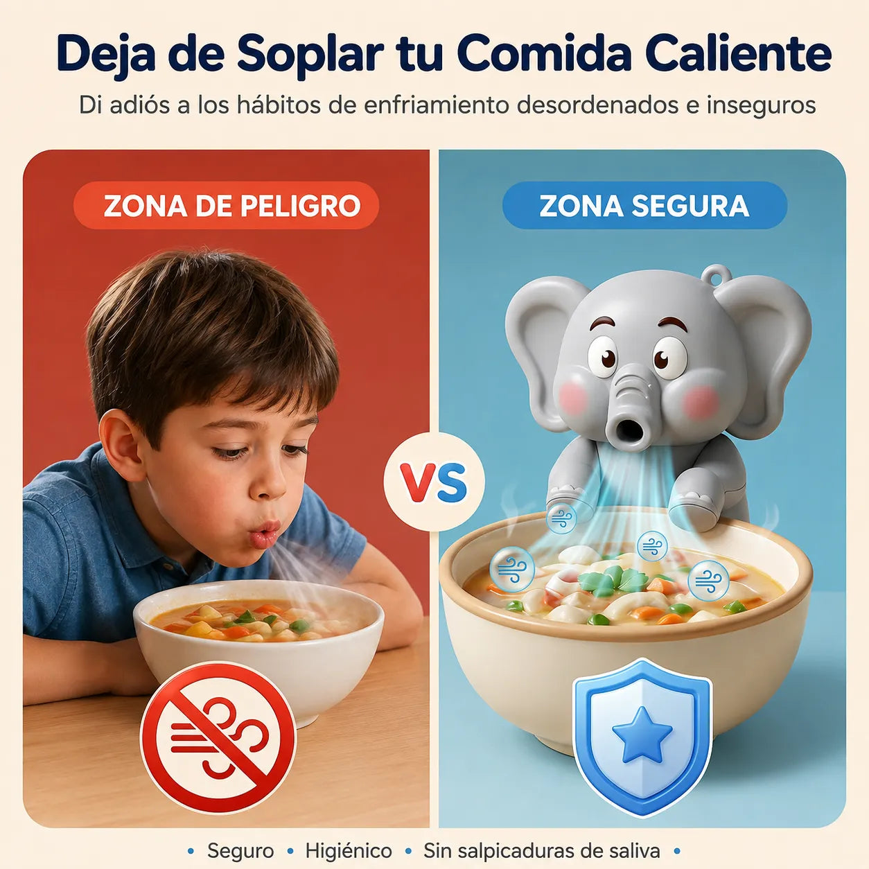 🐘CoolFan Elephant™ Ventilador Enfriador Elefante para bebidas calientes ☕🌬️