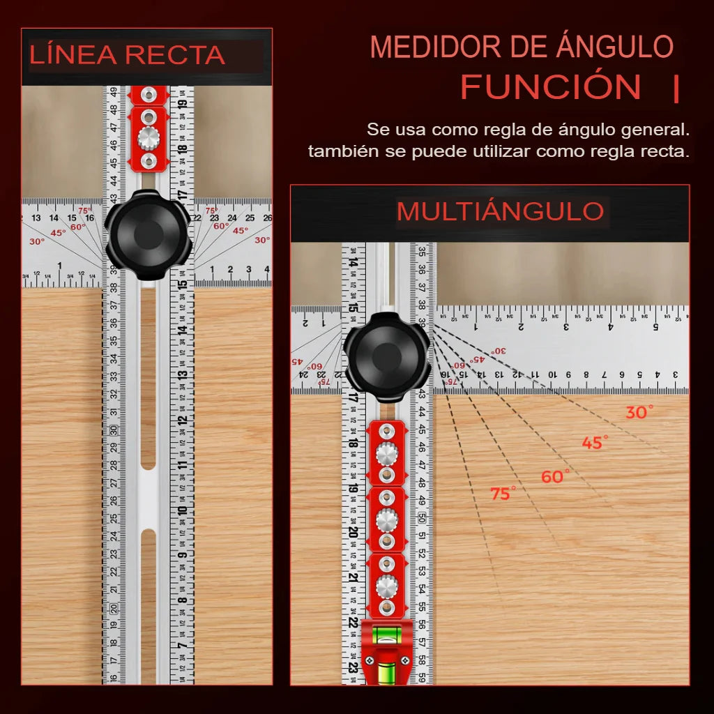 Pro-Align 4 en 1 Regla Posicionadora de Perforación