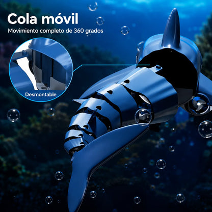 SeaBuddy™ Tiburón con Control Remoto y Nado Realista 🌊✨