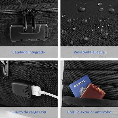 Lockit®  Maleta Antirrobo Impermeable-Puerto Usb