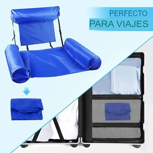 Silla acuática inflable