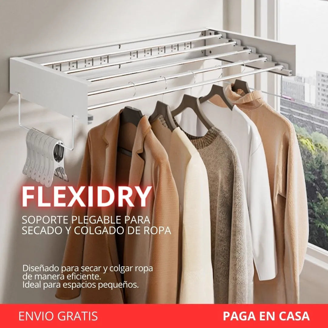 FlexiDry Soporte Plegable para Secado y Colgado de Ropa