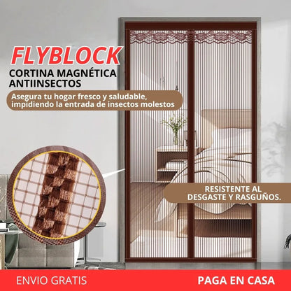 FlyBlock Cortina magnética anti-insectos🦟