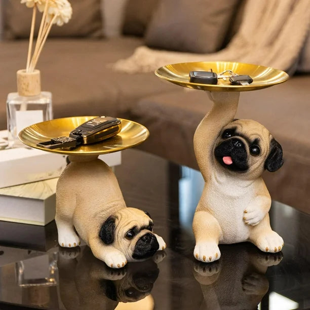 DecoPug™ Escultura guarda llaves