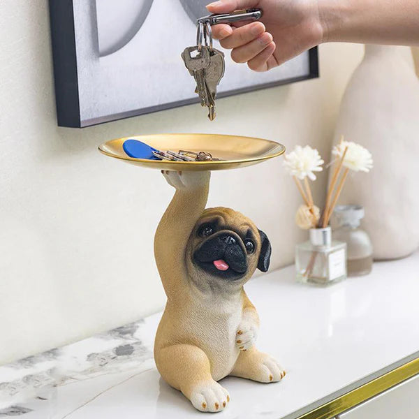 DecoPug™ Escultura guarda llaves