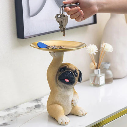 DecoPug™ Escultura guarda llaves