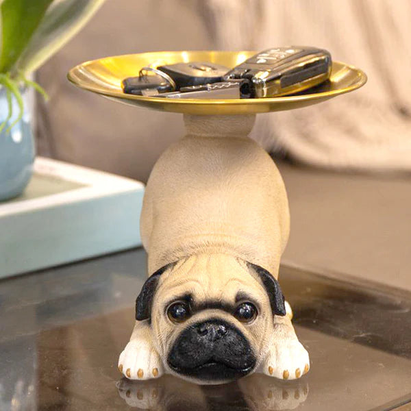 DecoPug™ Escultura guarda llaves