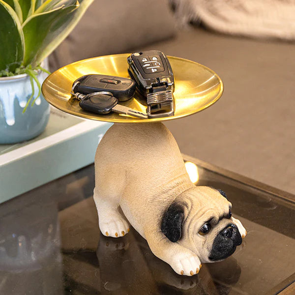 DecoPug™ Escultura guarda llaves