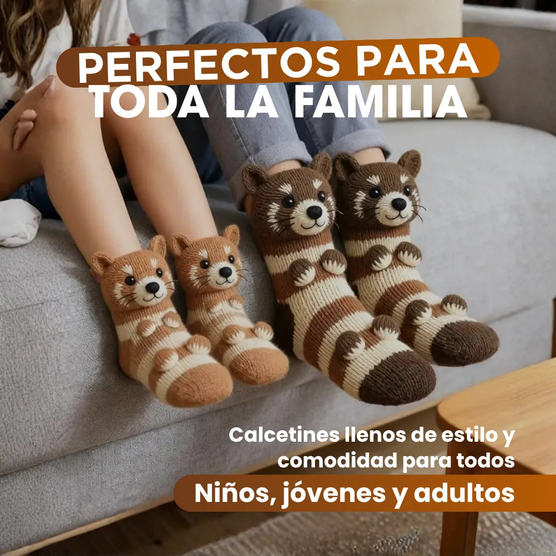 BeastieToes™ Calcetines de animales tejidos en 3D